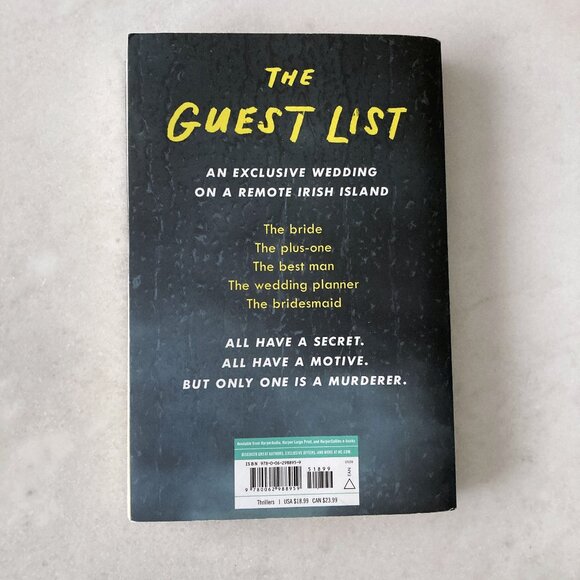 3/$20 - book - The Guest List, by Lucy Foley (Reese's Book Club Pick) Mystery - Picture 2 of 2